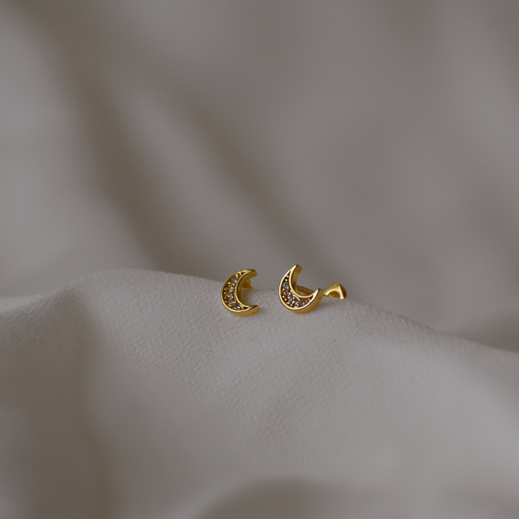 Ohrstecker Moon (wasserfest)