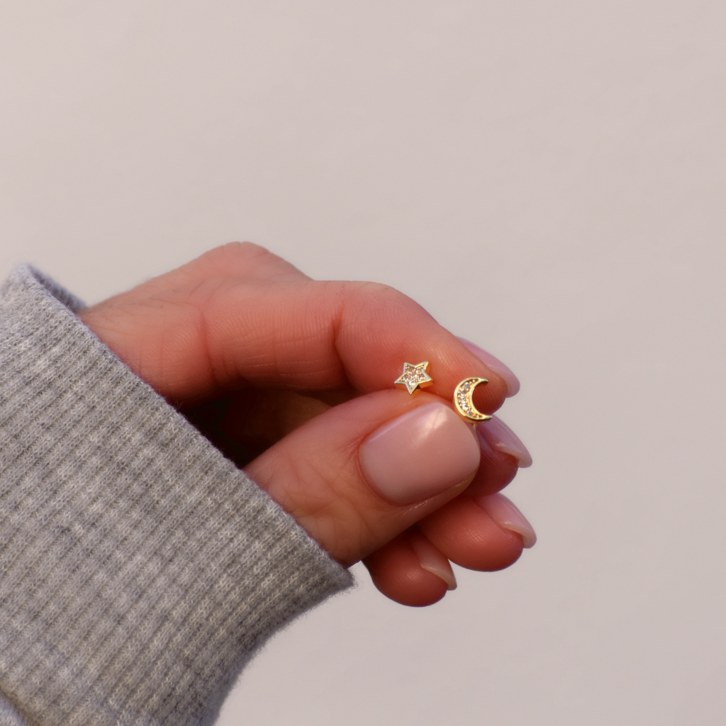 Ohrstecker Stars (wasserfest)