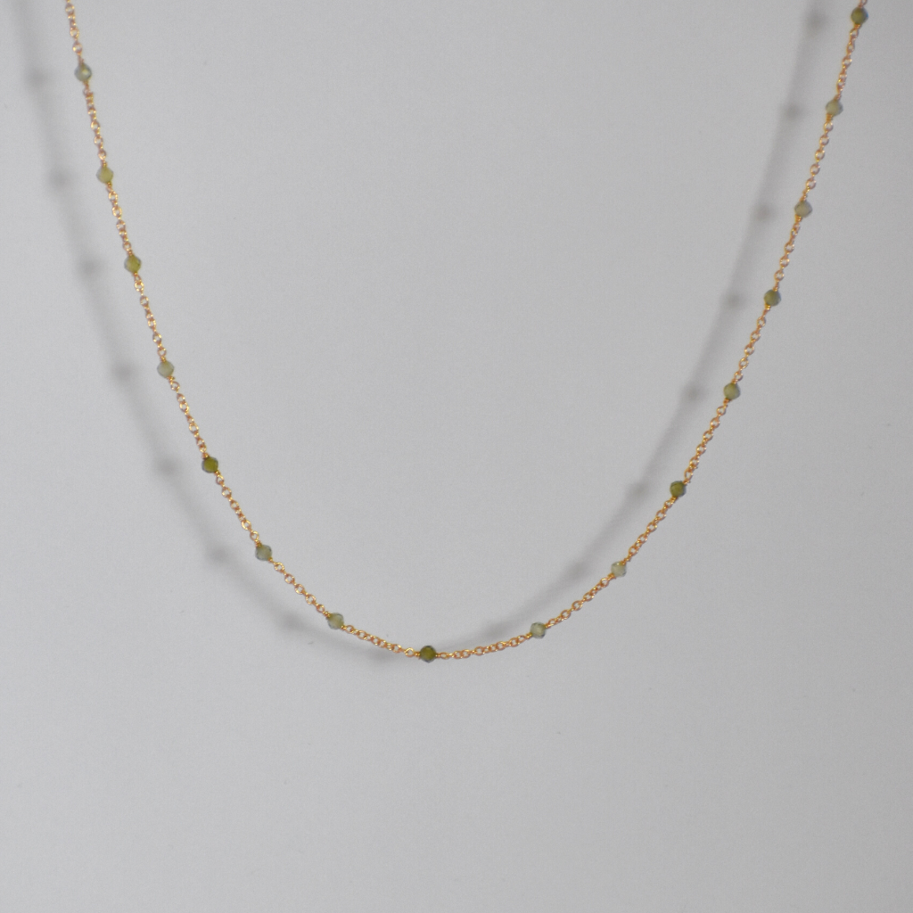 Halskette Thea | Peach und Green