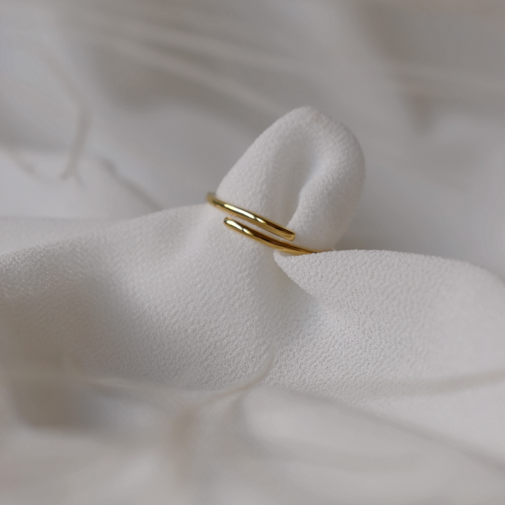 Fingerring Lua | Amazonit oder Mondstein