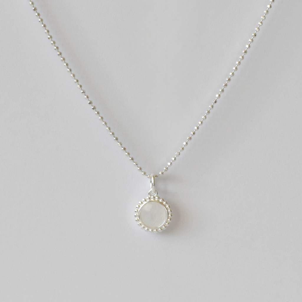 Halskette Mondstein oder Labradorit