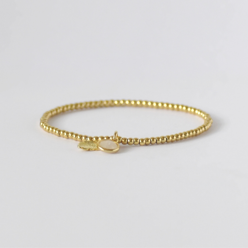 Armband | Mondstein, Feder