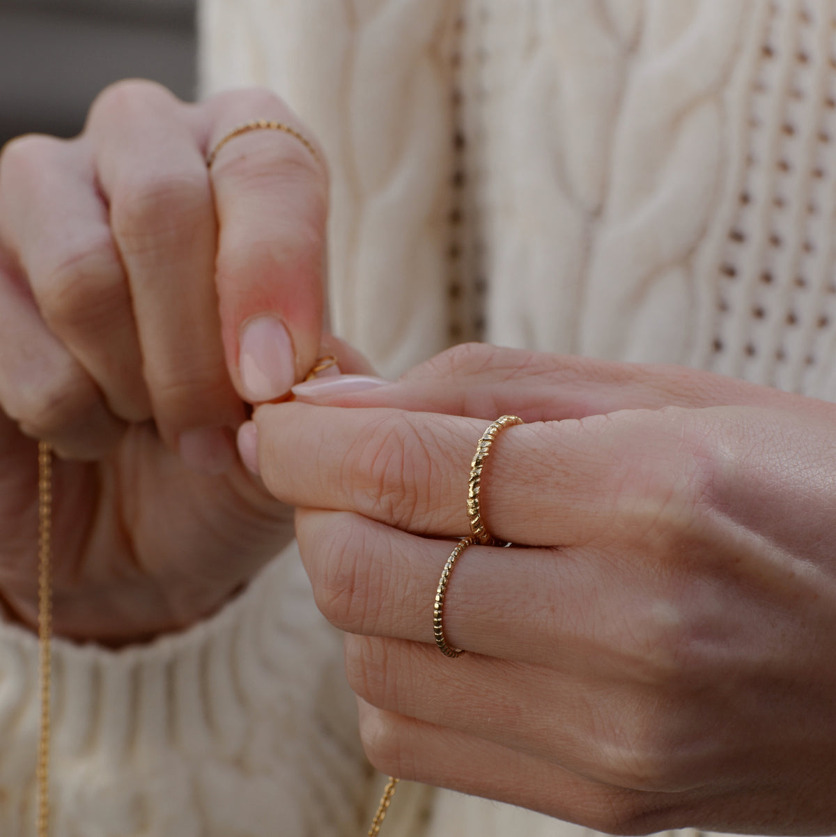 Fingerring Leana (wasserfest)