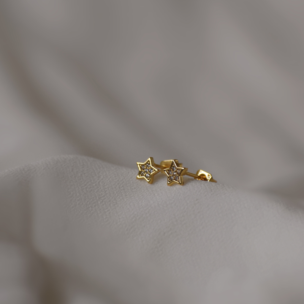 Ohrstecker Stars (wasserfest)