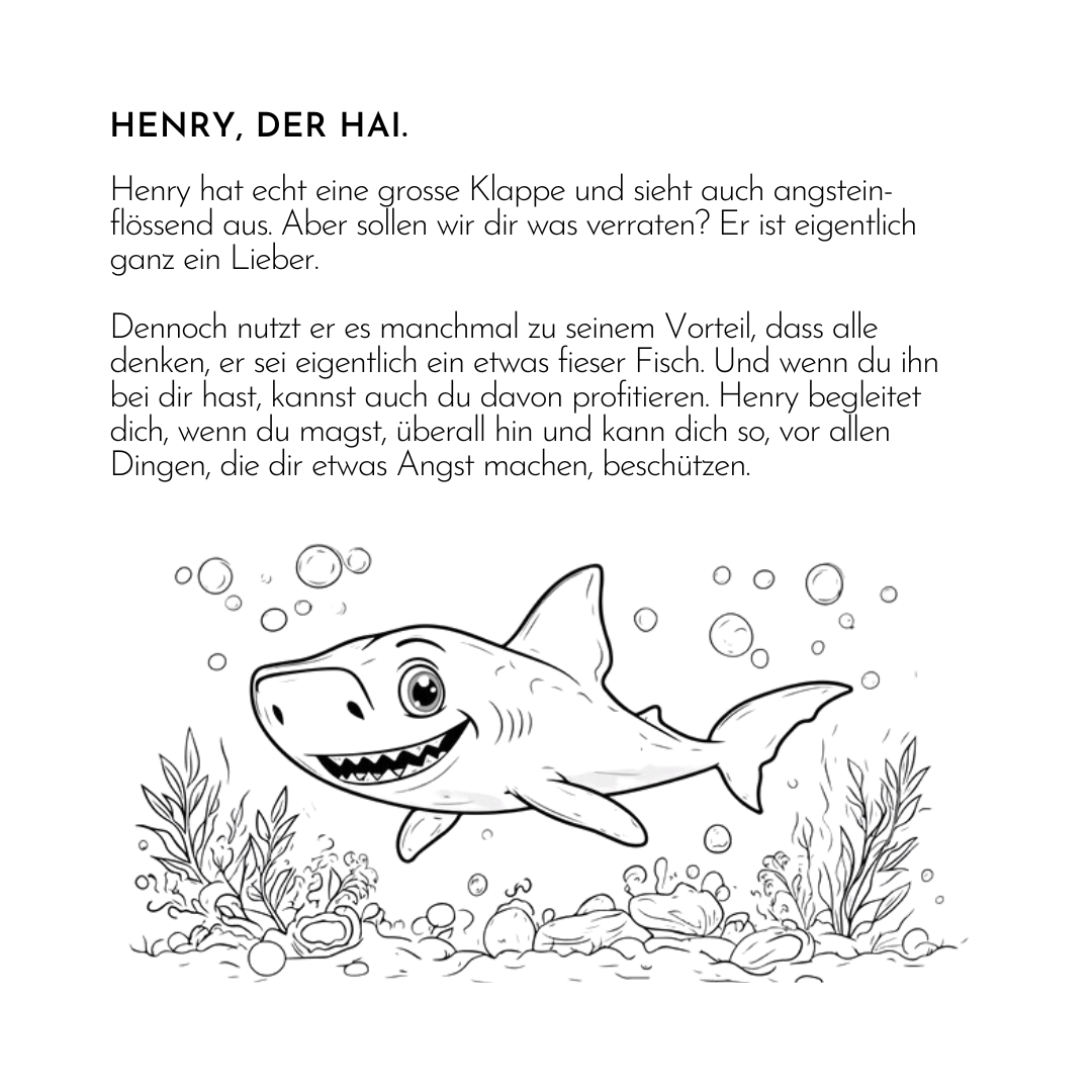 Kinderohrstecker | Henry, der Hai