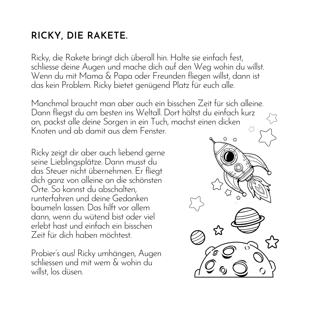 Kinderhalskette | Ricky, die Rakete