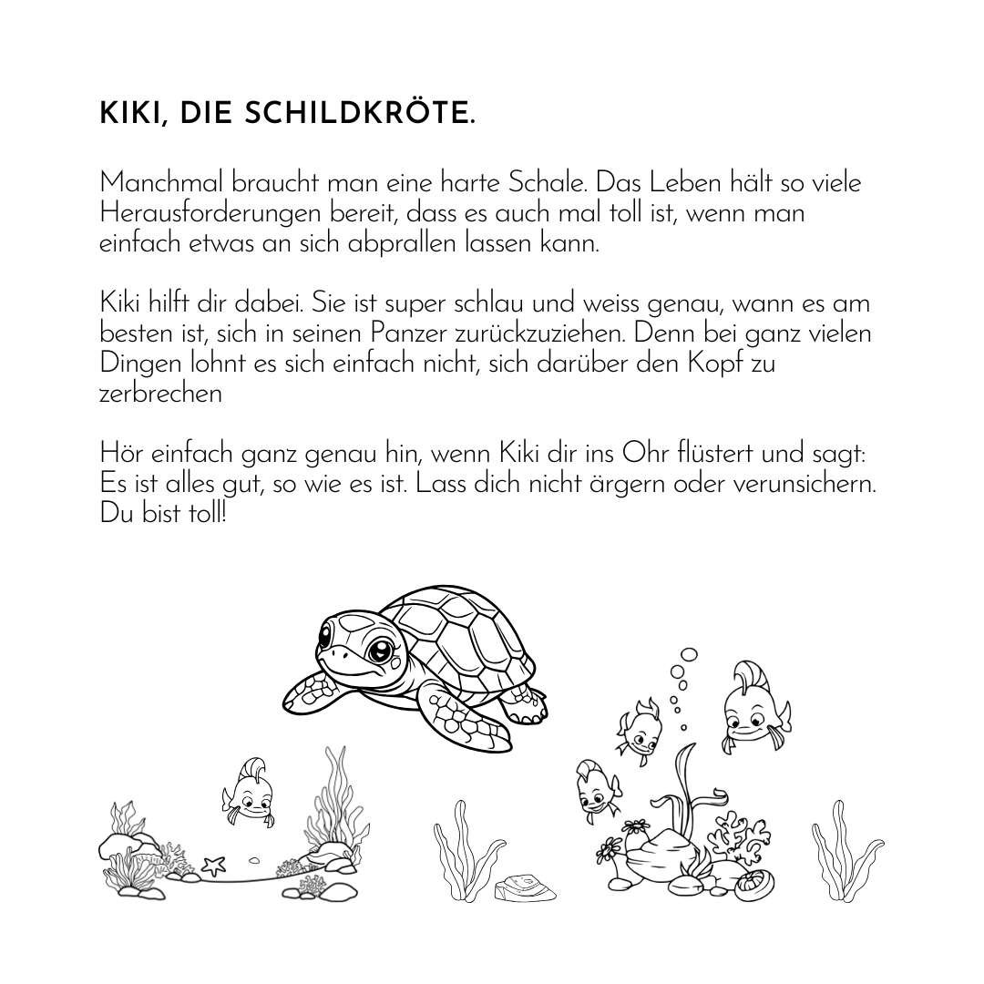 Kinderhalskette | Kiki, die Schildkröte