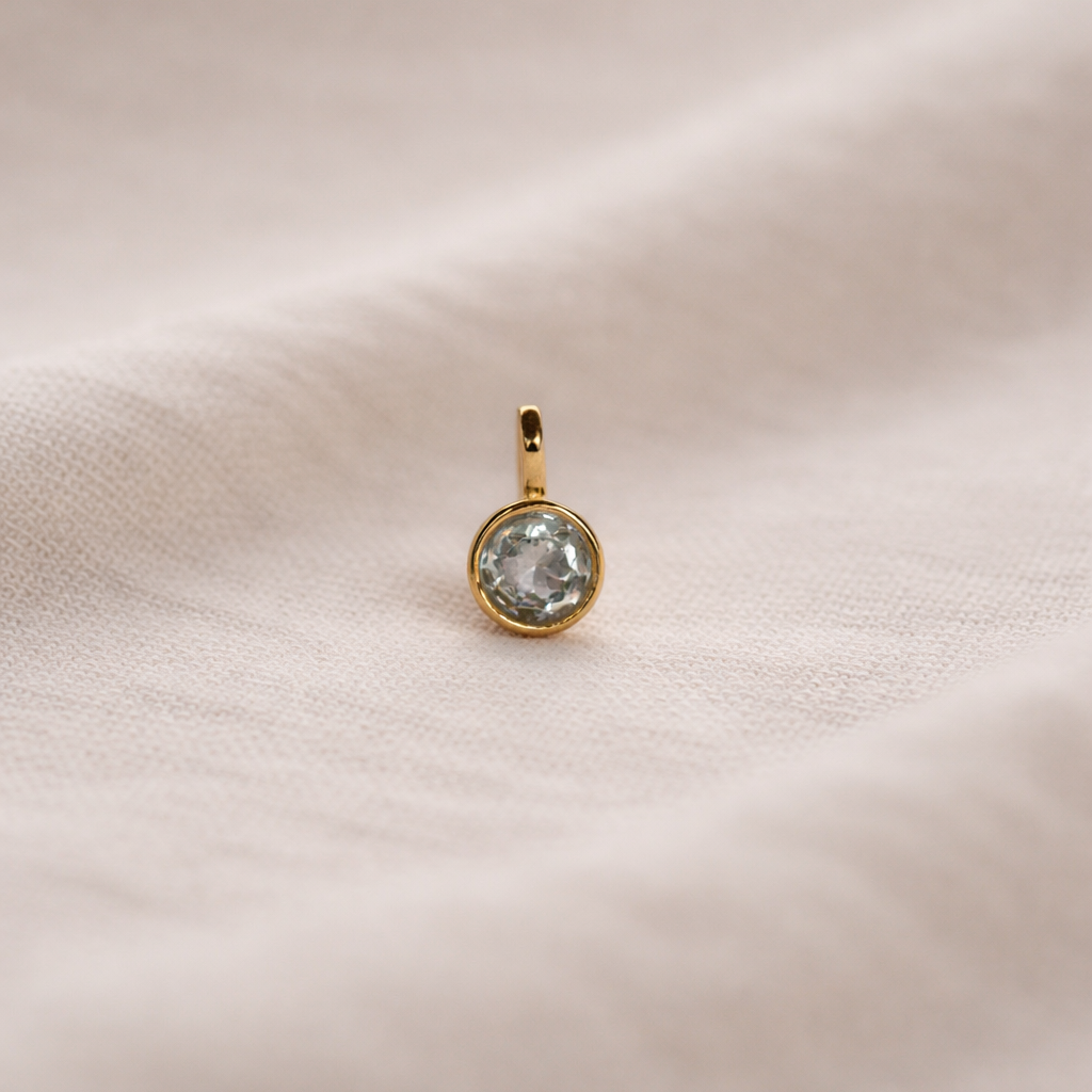 Geburtsstein Halskette März - Aquamarin