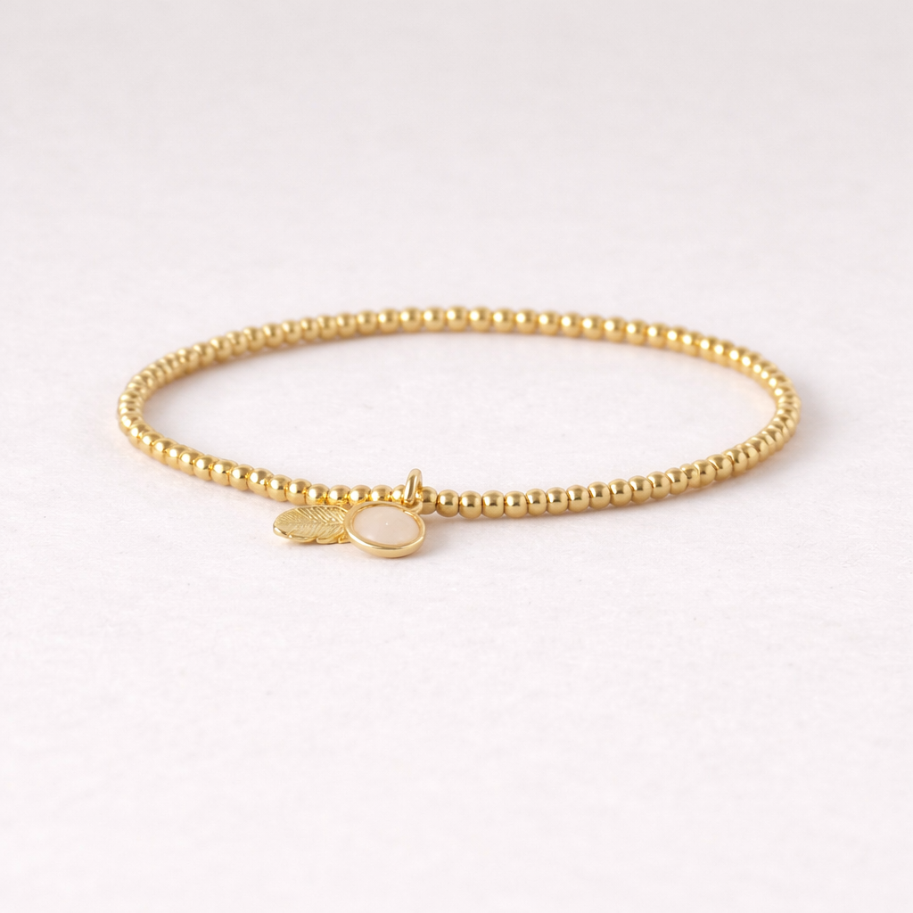 Armband | Mondstein, Feder