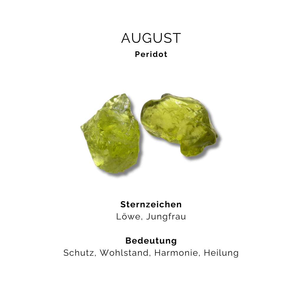 Geburtsstein Halskette August - Peridot