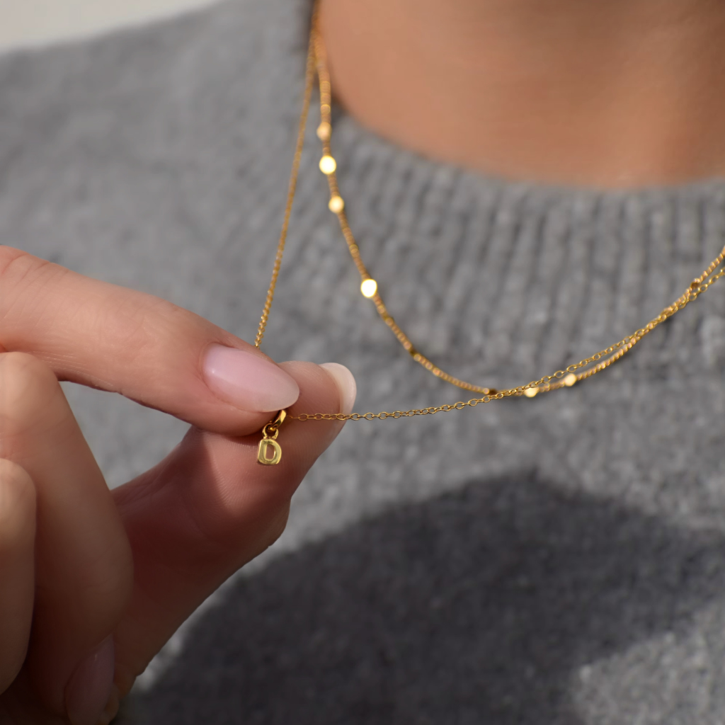 Buchstaben Halskette