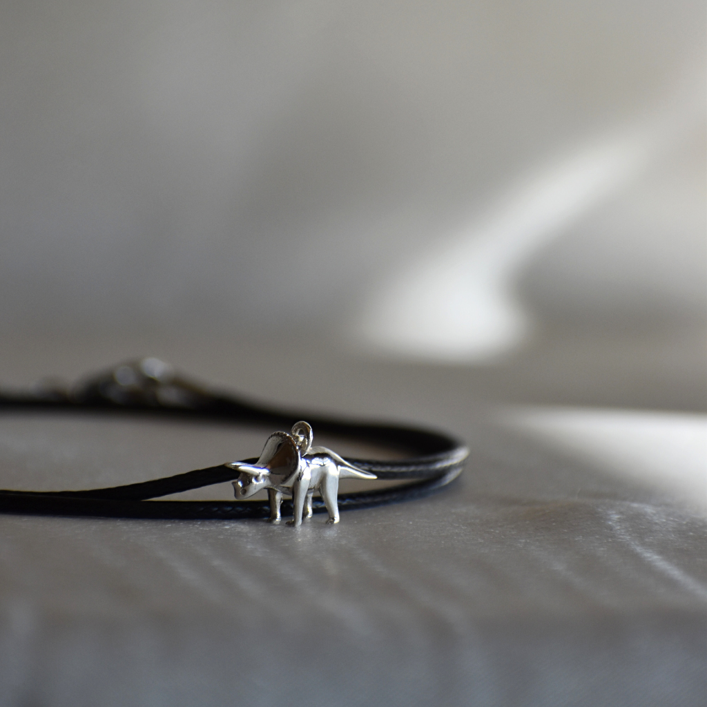 Kinderhalskette | Trici, der Dino