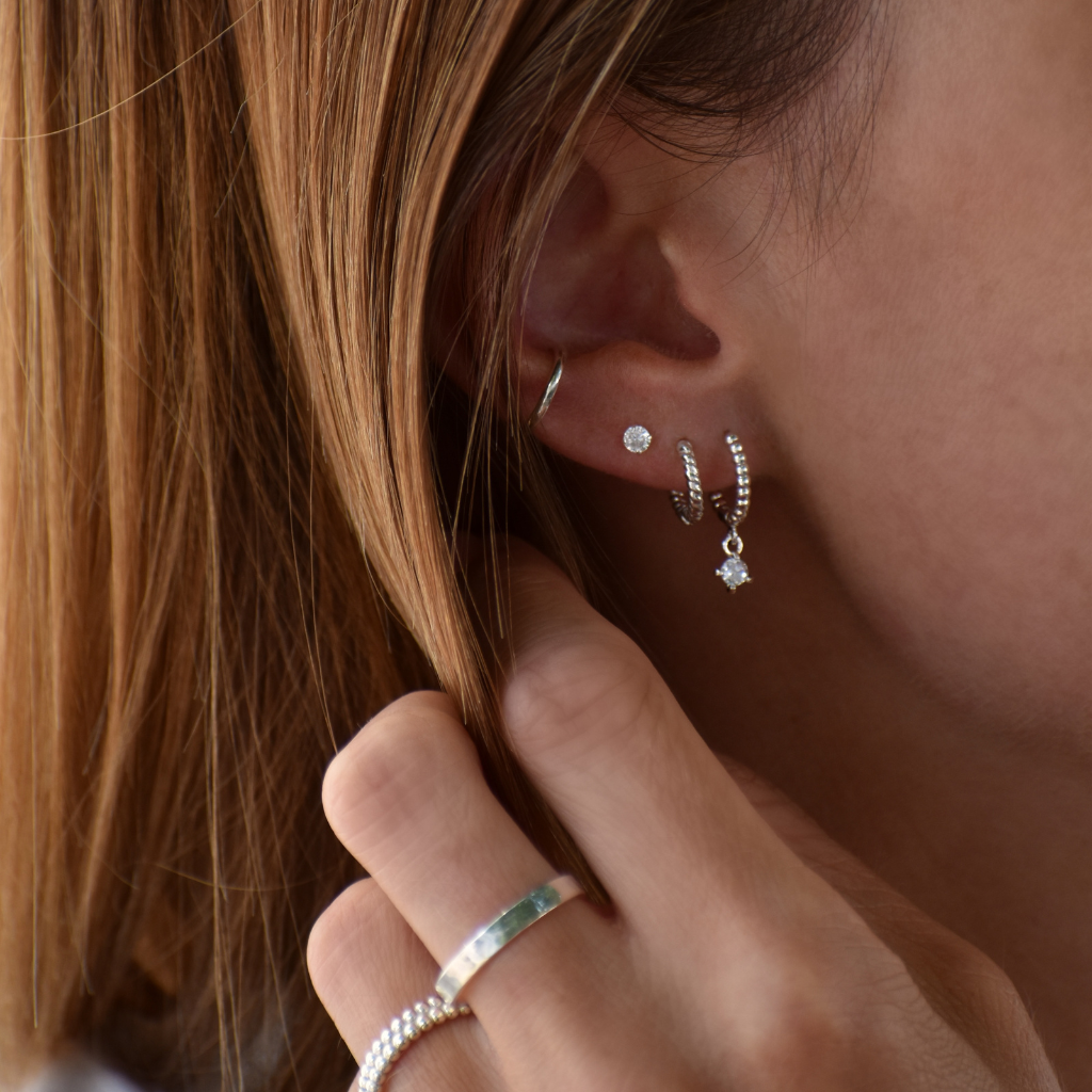Ohrstecker Zirkonia mini (auch einzeln erhältlich)