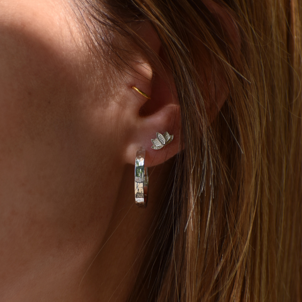 Ohrstecker Lotusblume
