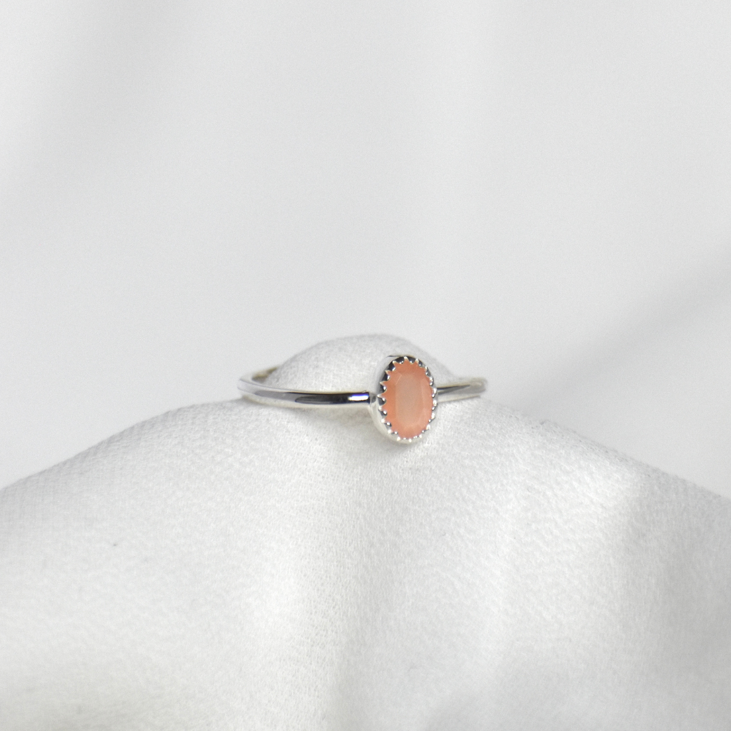 Fingerring Lua | Amazonit oder Mondstein