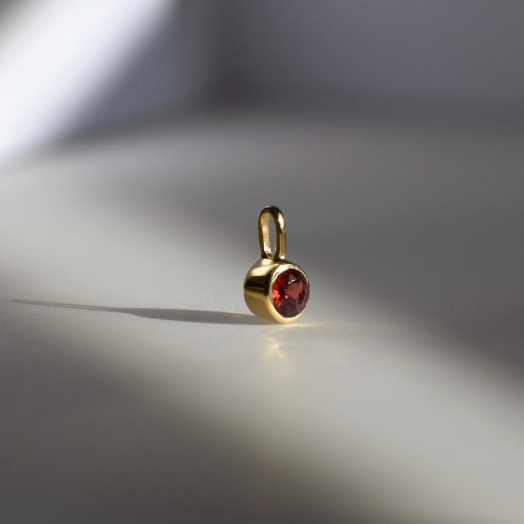 Geburtsstein Halskette Januar - Granat