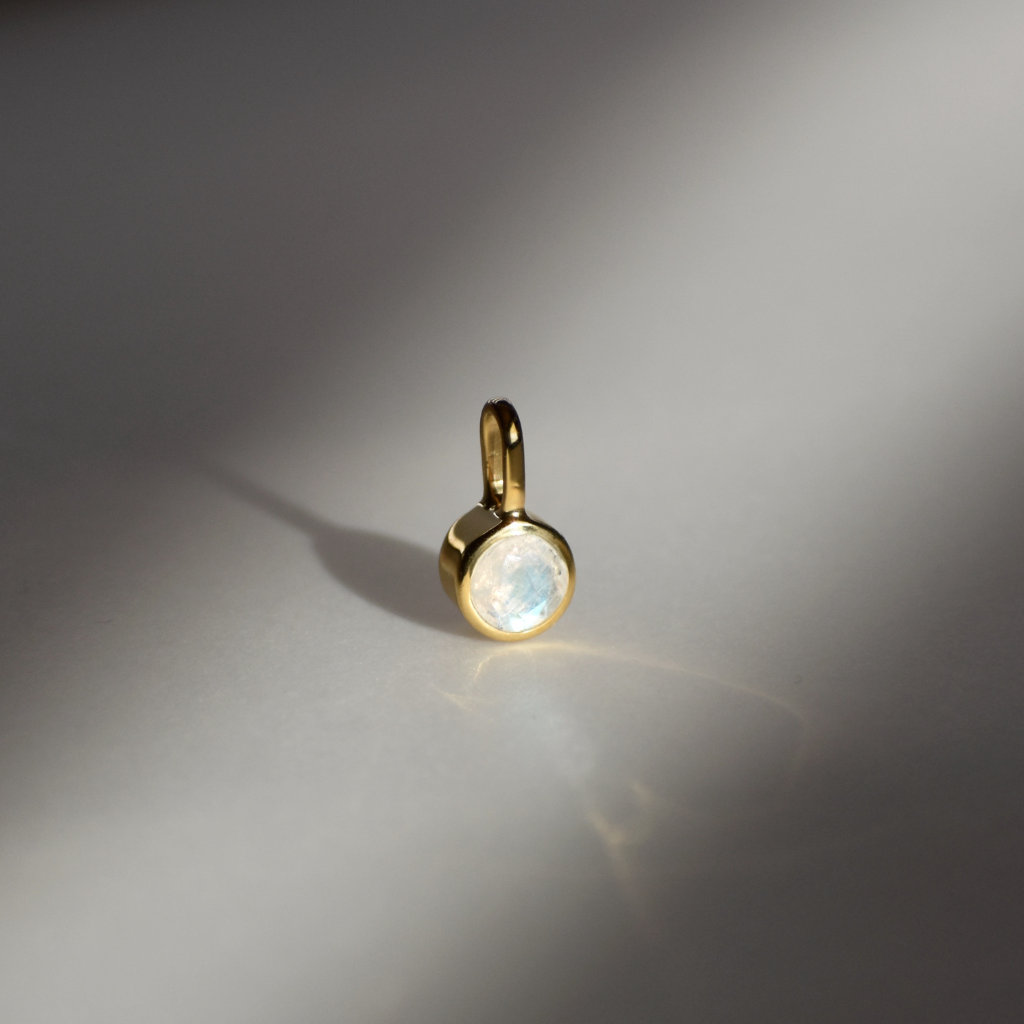 Geburtsstein Halskette Juni - Mondstein