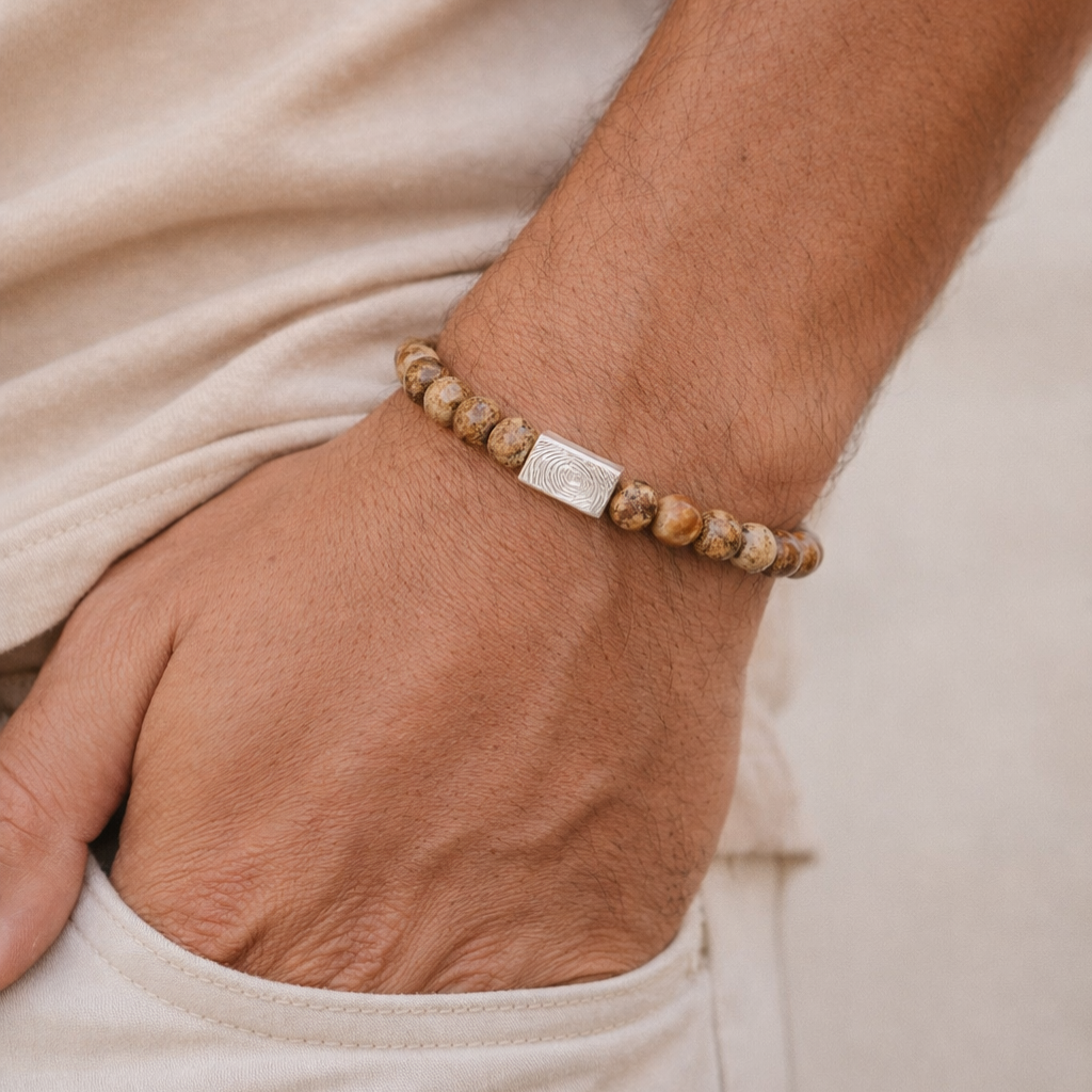 Gravur Armband Rio | Fingerabdruck, Fussabdruck, Schrift, Nasenabdruck