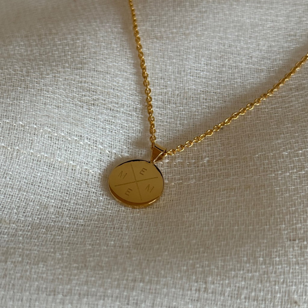 Gravurkette Leni | 4 Buchstaben | Rund, Oval