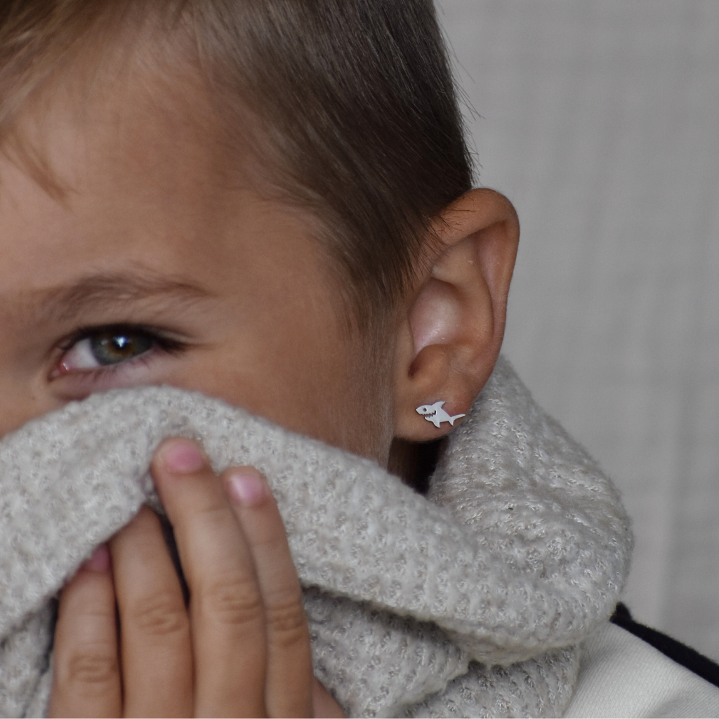 Kinderohrstecker | Henry, der Hai