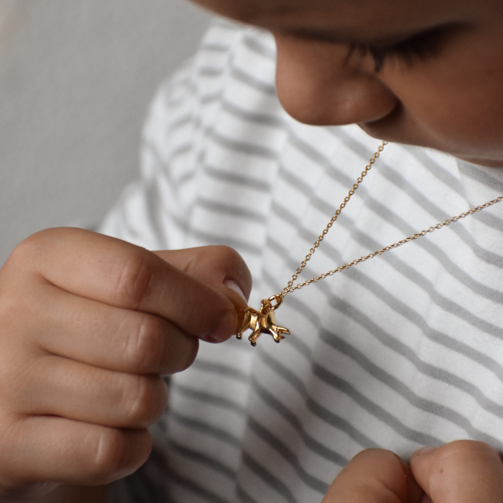 Kinderhalskette | Trici, der Dino