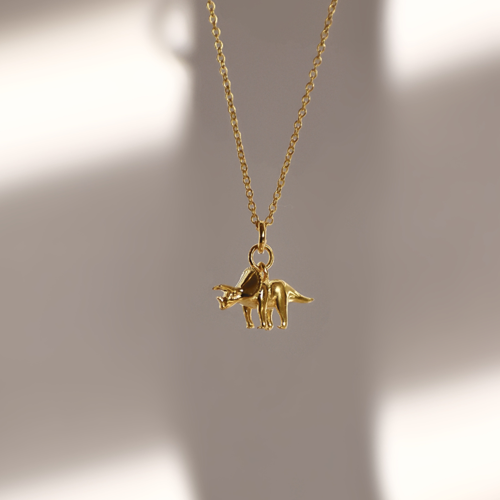 Kinderhalskette | Trici, der Dino