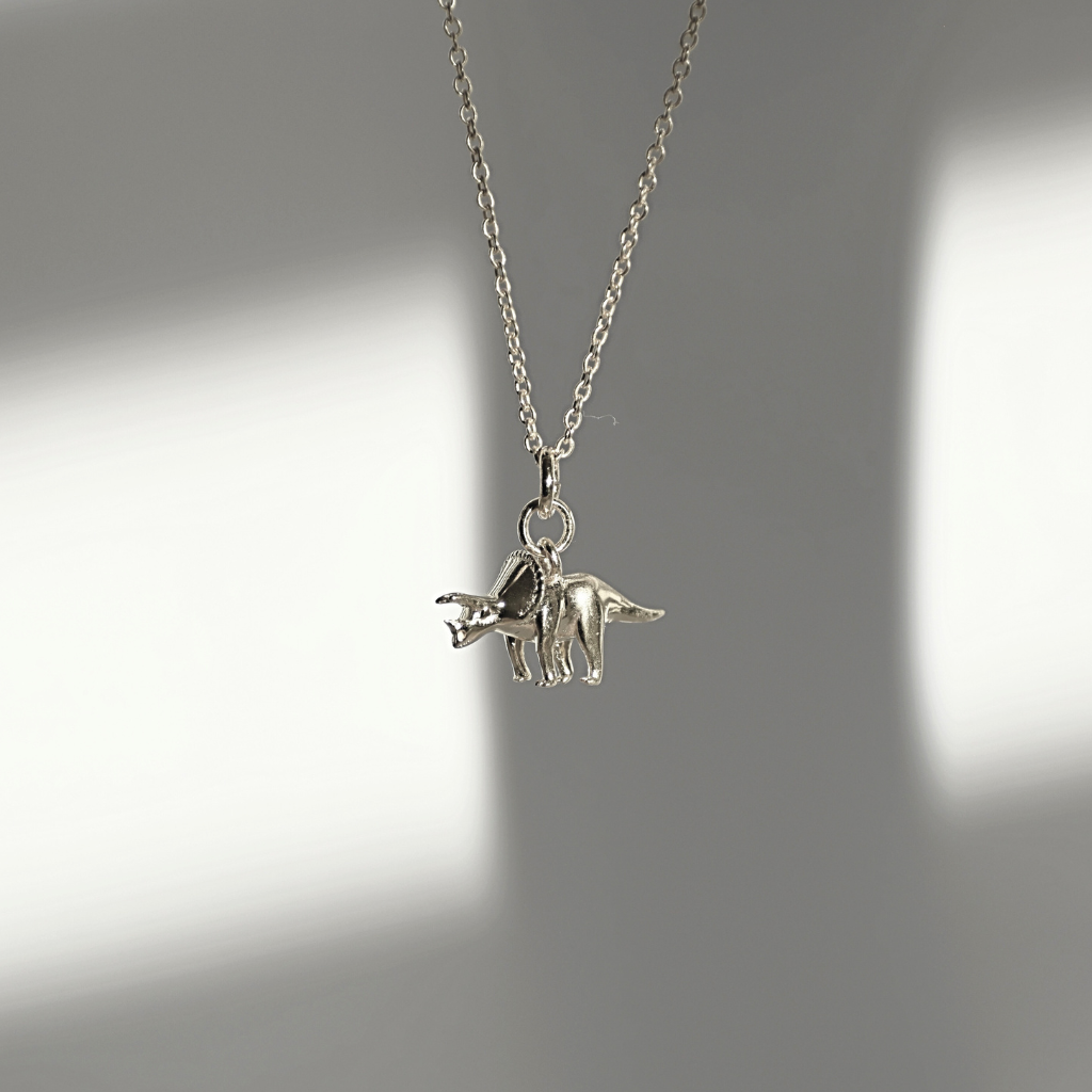 Kinderhalskette | Trici, der Dino