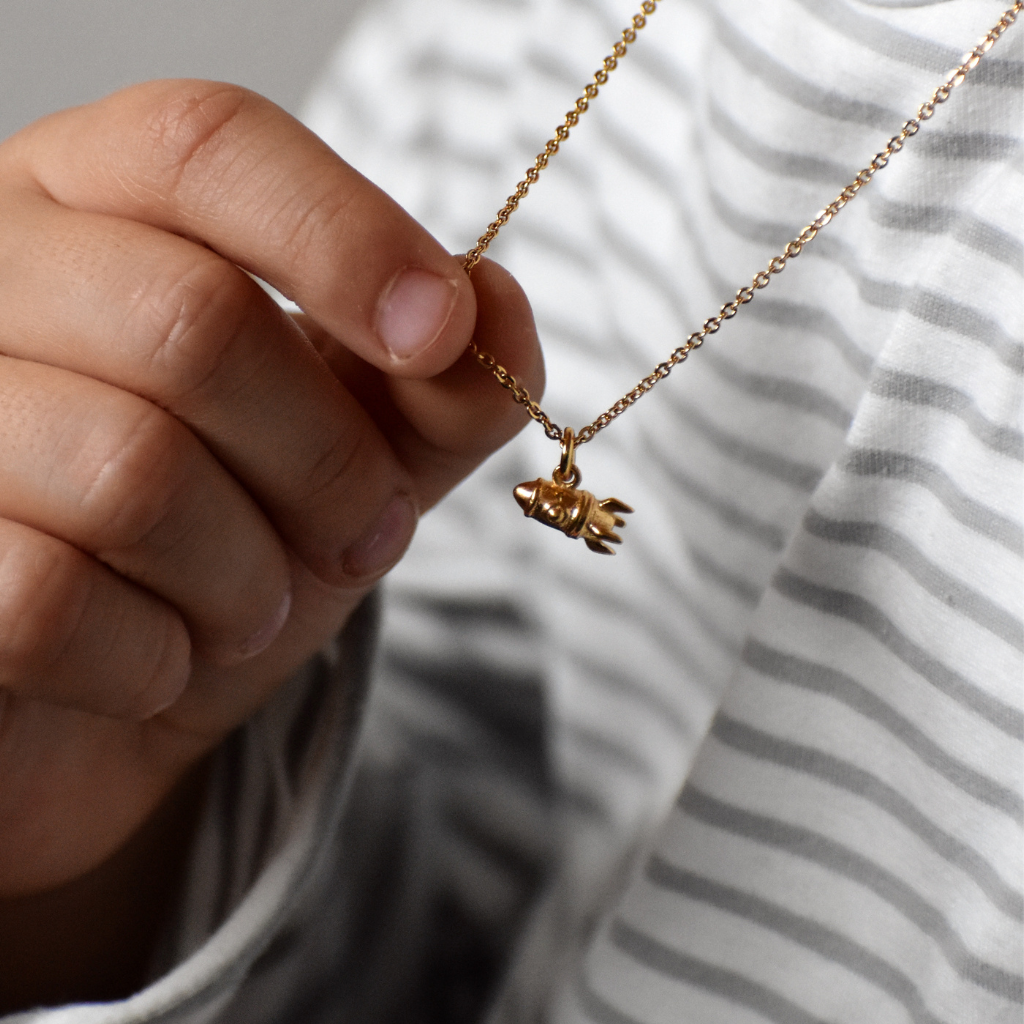 Kinderhalskette | Ricky, die Rakete