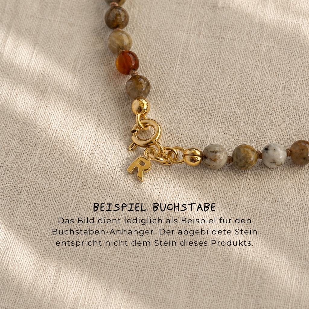 Kinderhalskette Yumi | Ozeanjaspis | Gold