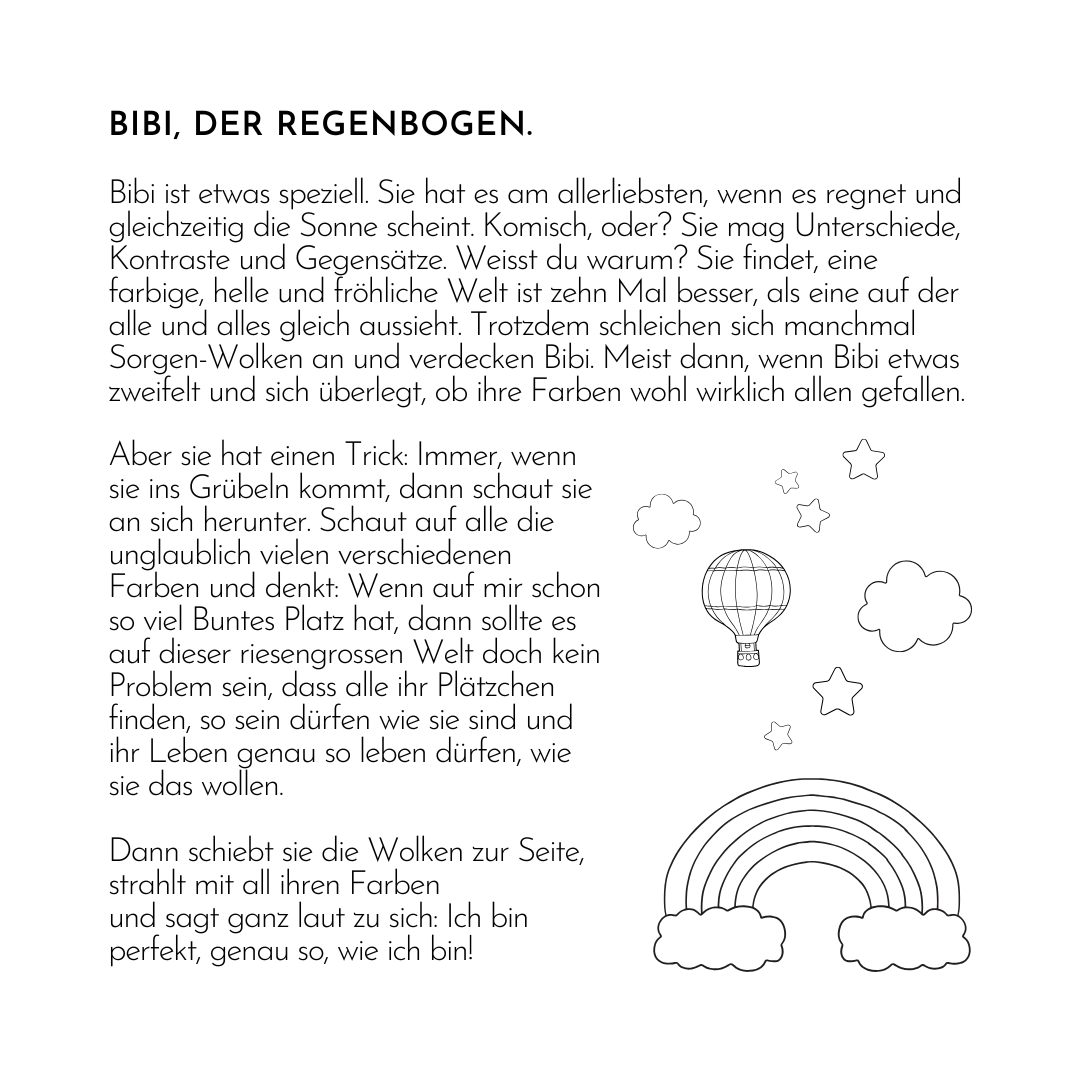 Kinderhalskette | Bibi, der Regenbogen