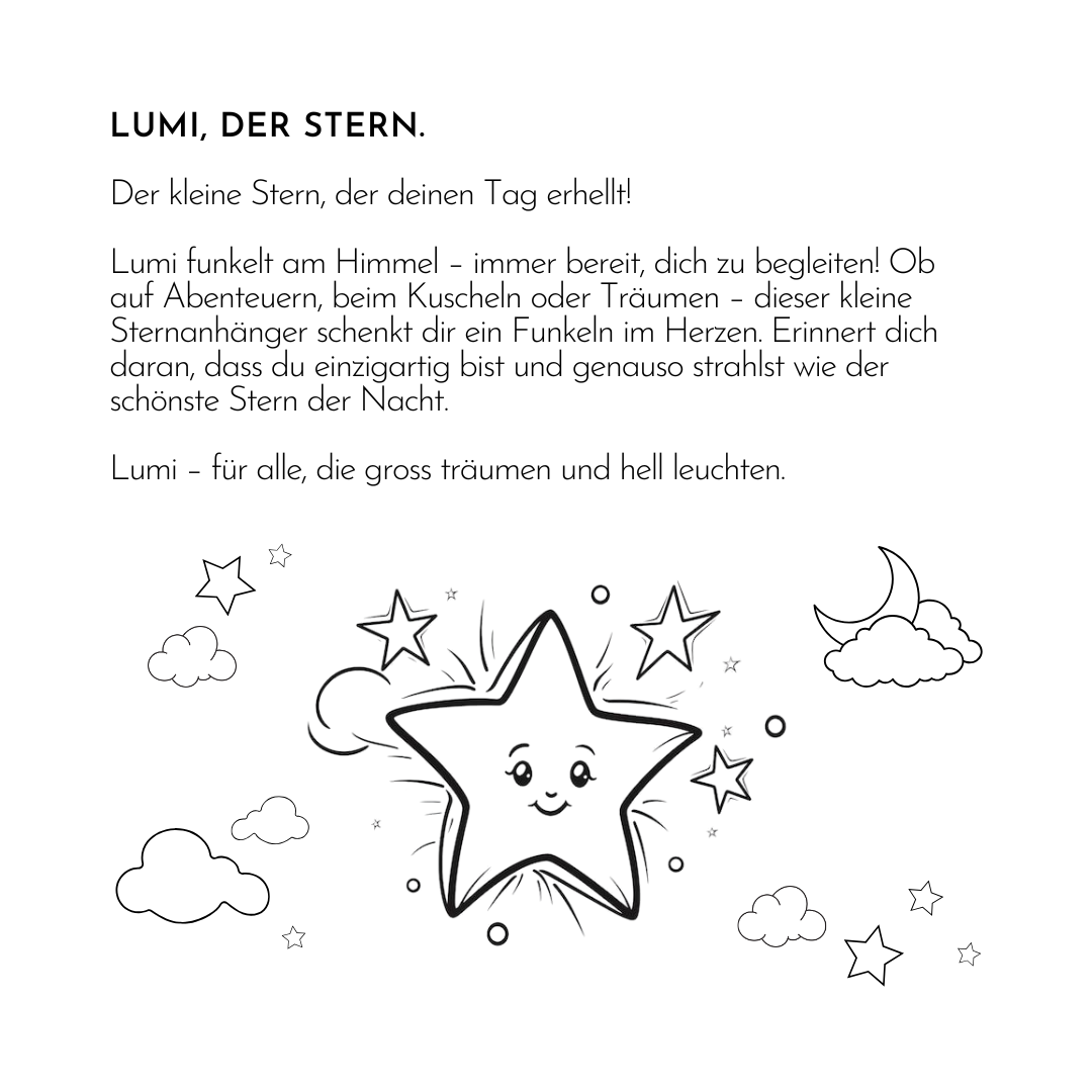 Kinderohrstecker | Lumi, der Stern.