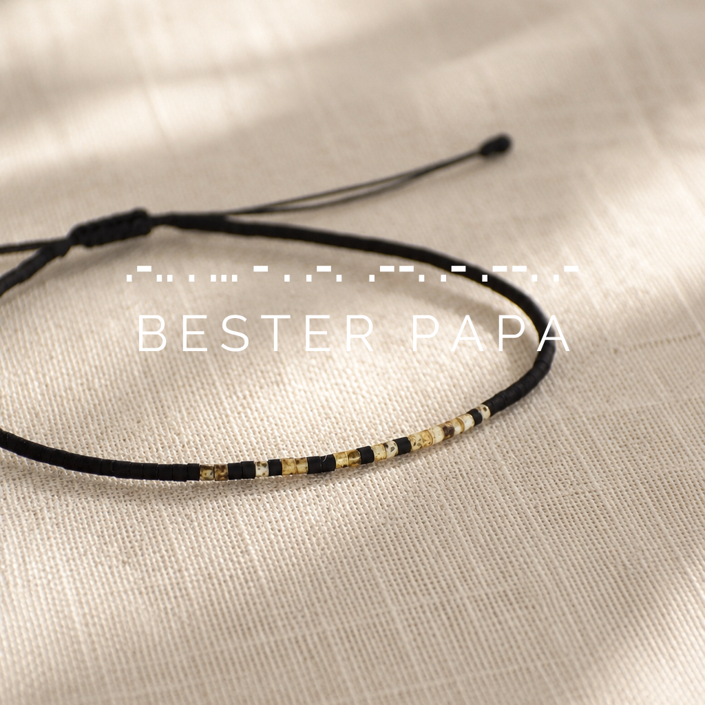 Morsecode-Armband | Bester Papa