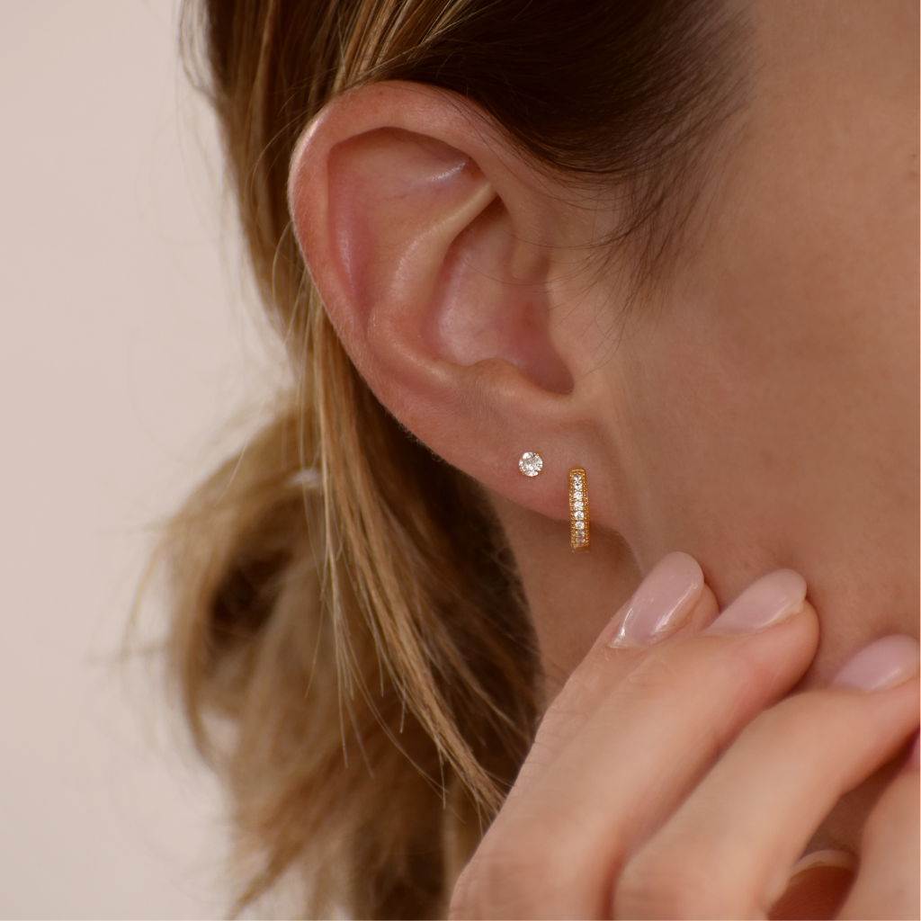 Ohrschmuck-Set Zirkonia