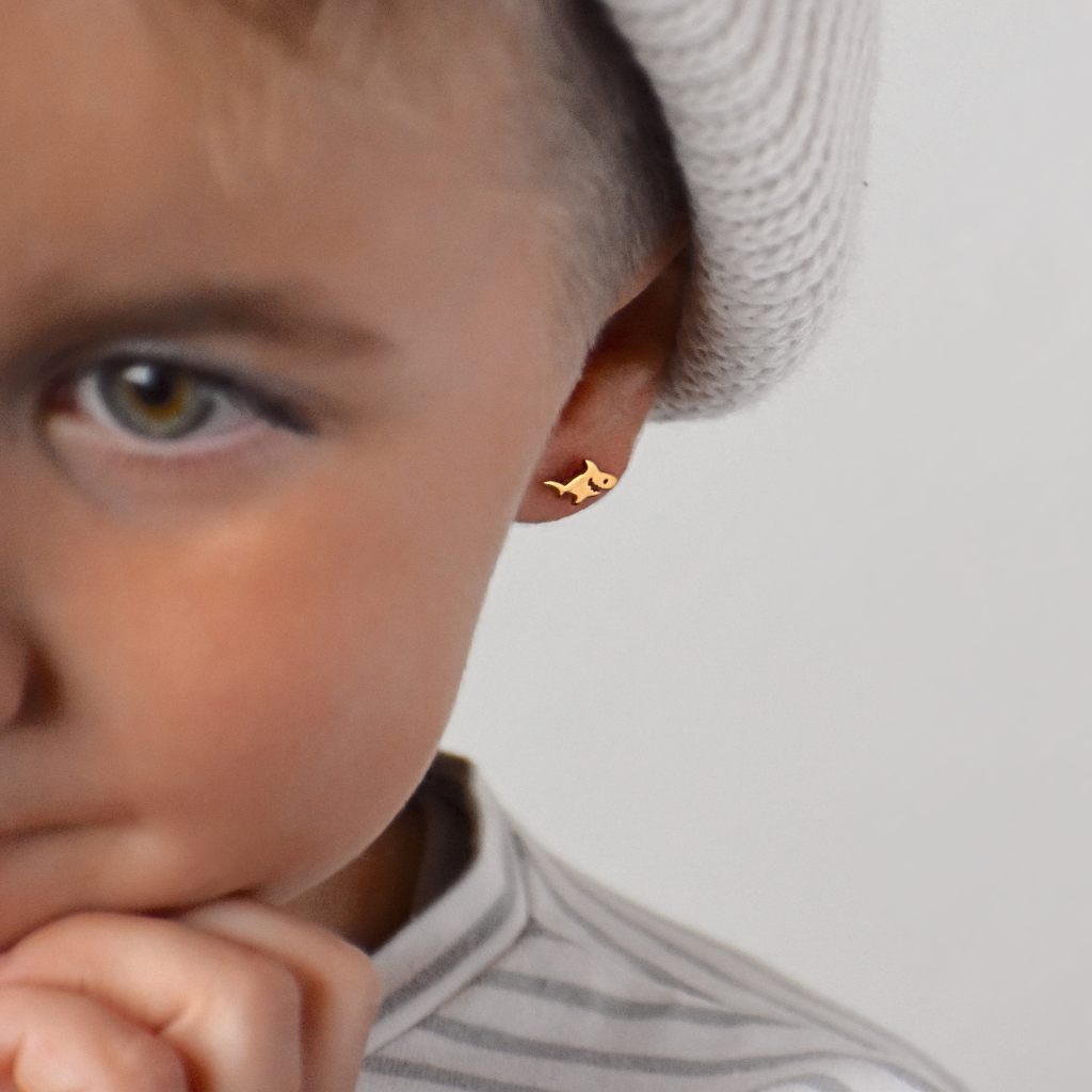 Kinderohrstecker | Henry, der Hai