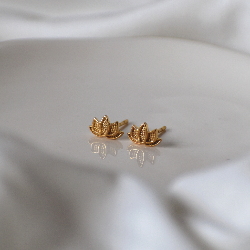 Ohrstecker Lotusblume