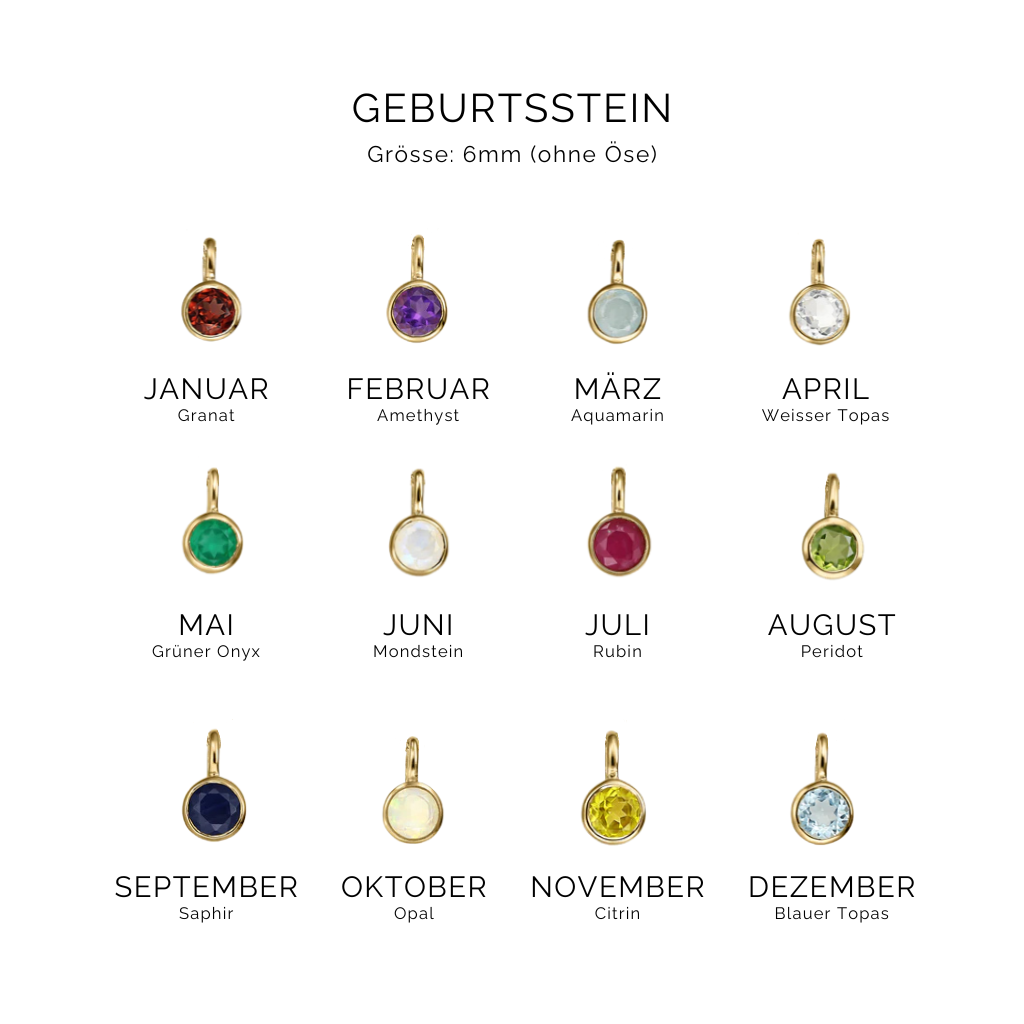Geburtsstein Halskette August - Peridot