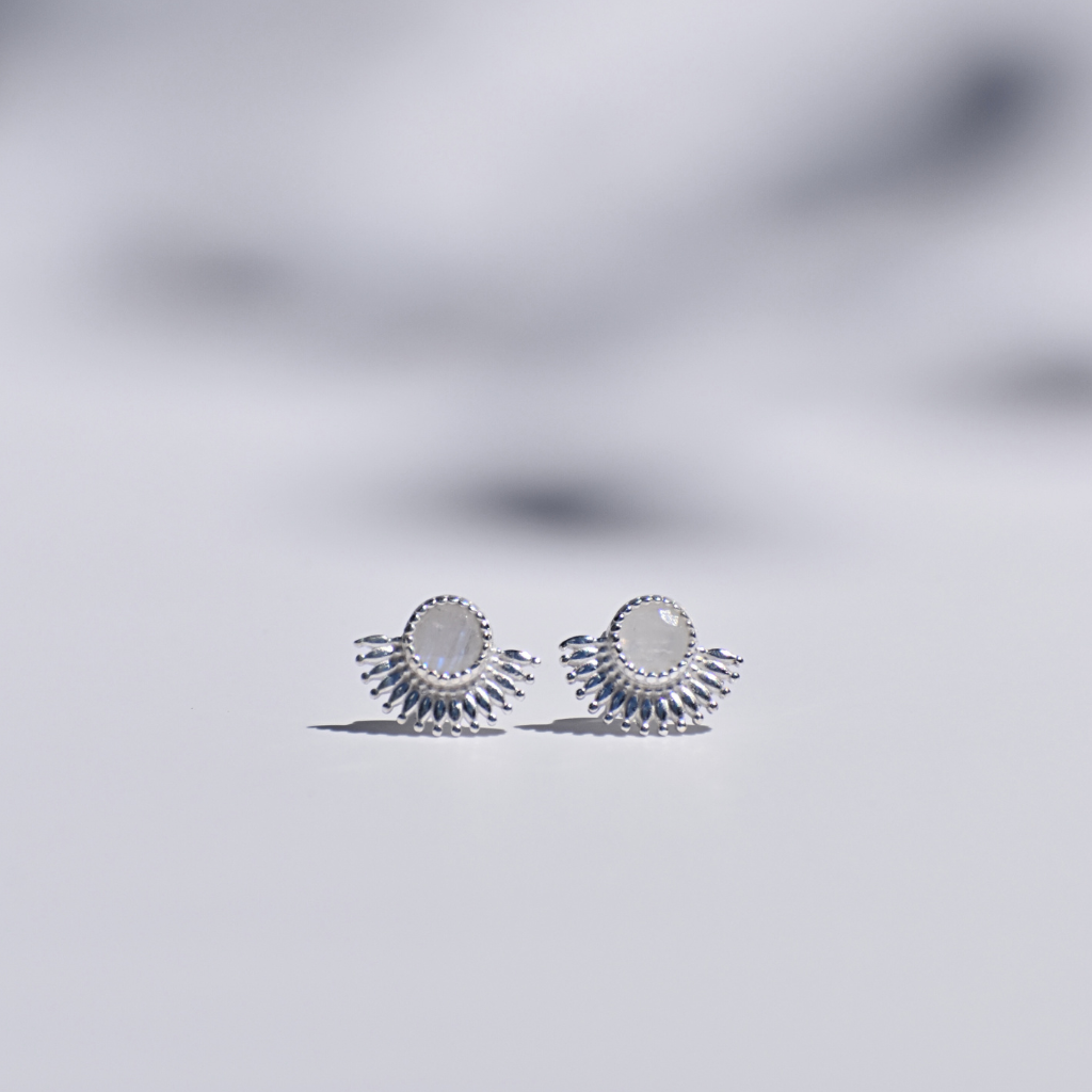 Ohrstecker Ina | Mondstein