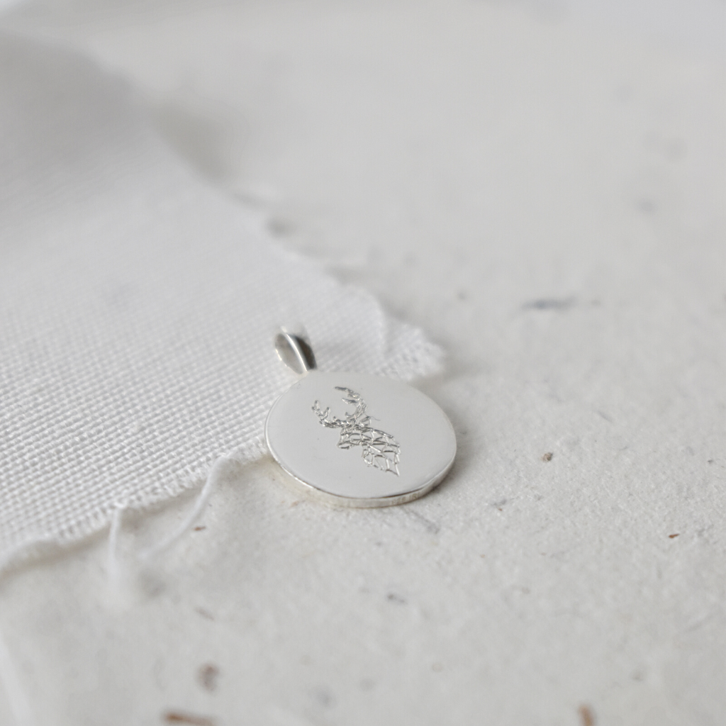 Gravurkette Lou | Geometrische Tiere | Rund, Oval, Eckig