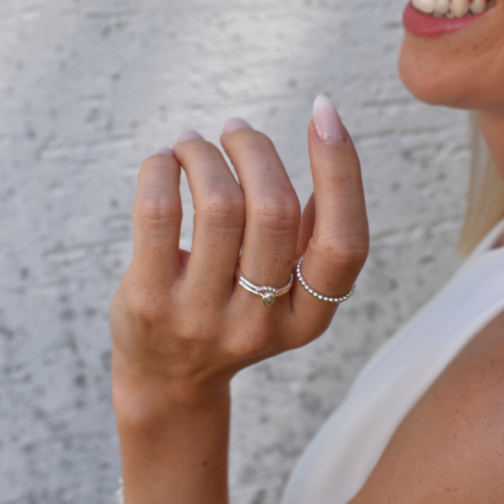 Doppelring Zirkonia