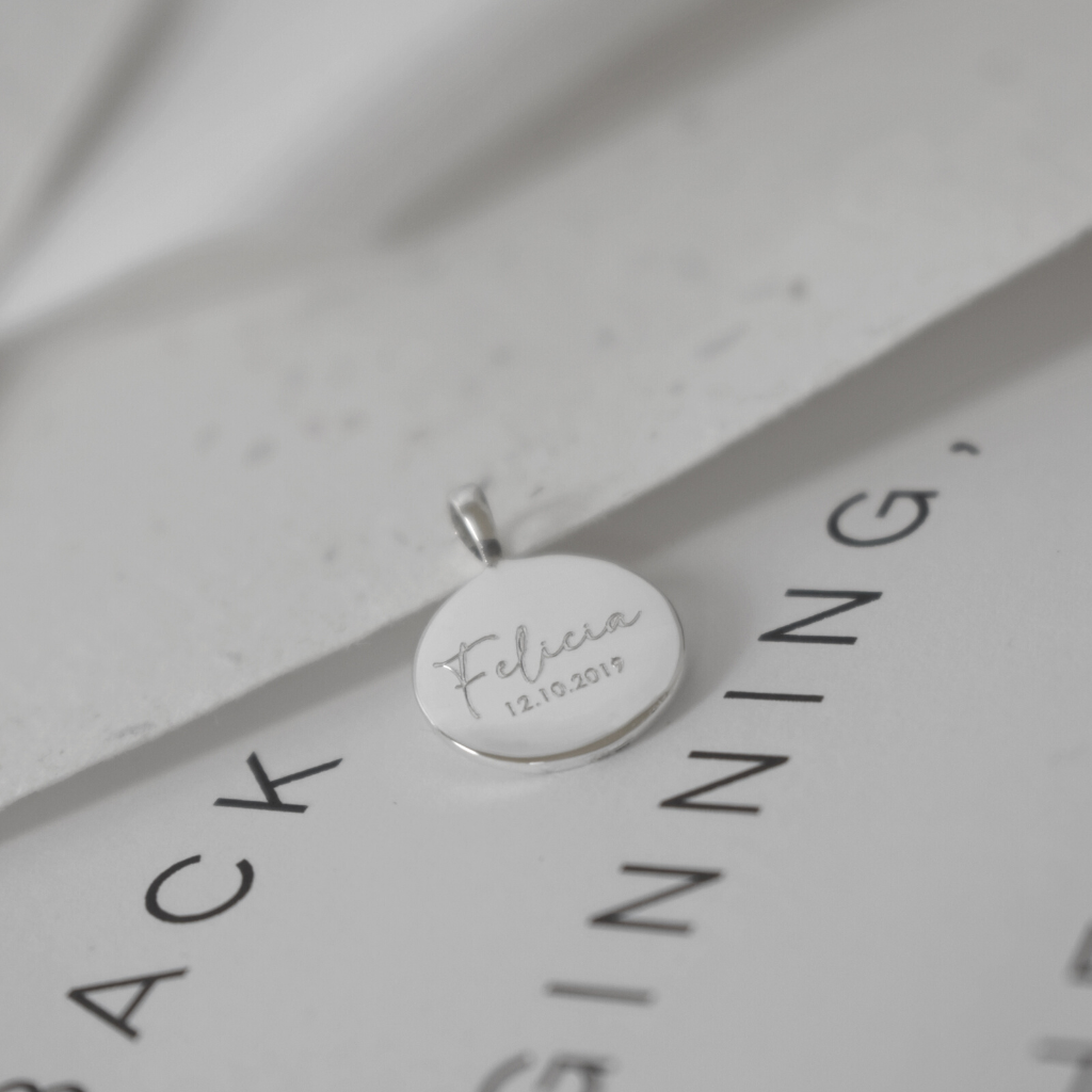 Gravurkette Elli | Initialen, Text | Rund, Oval