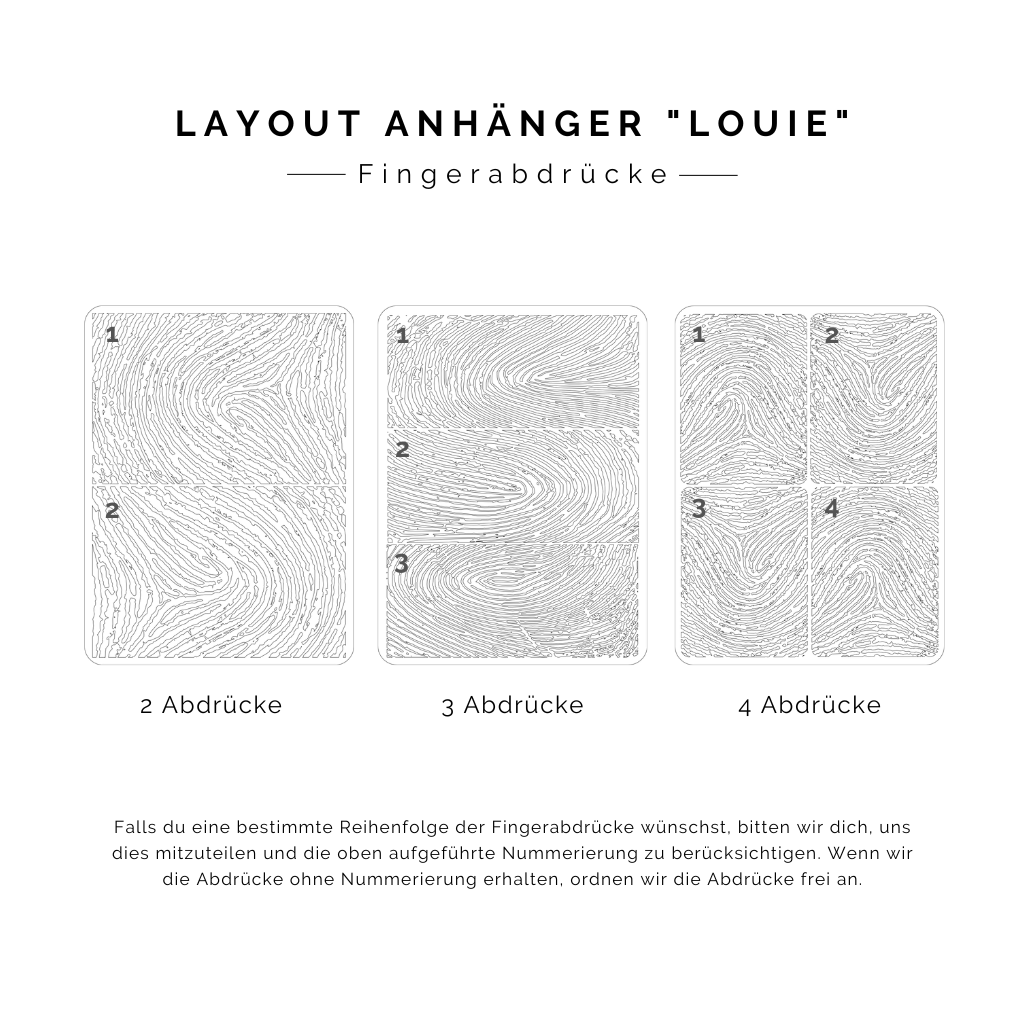 Gravurkette Louie | 2-4 Fingerabdrücke