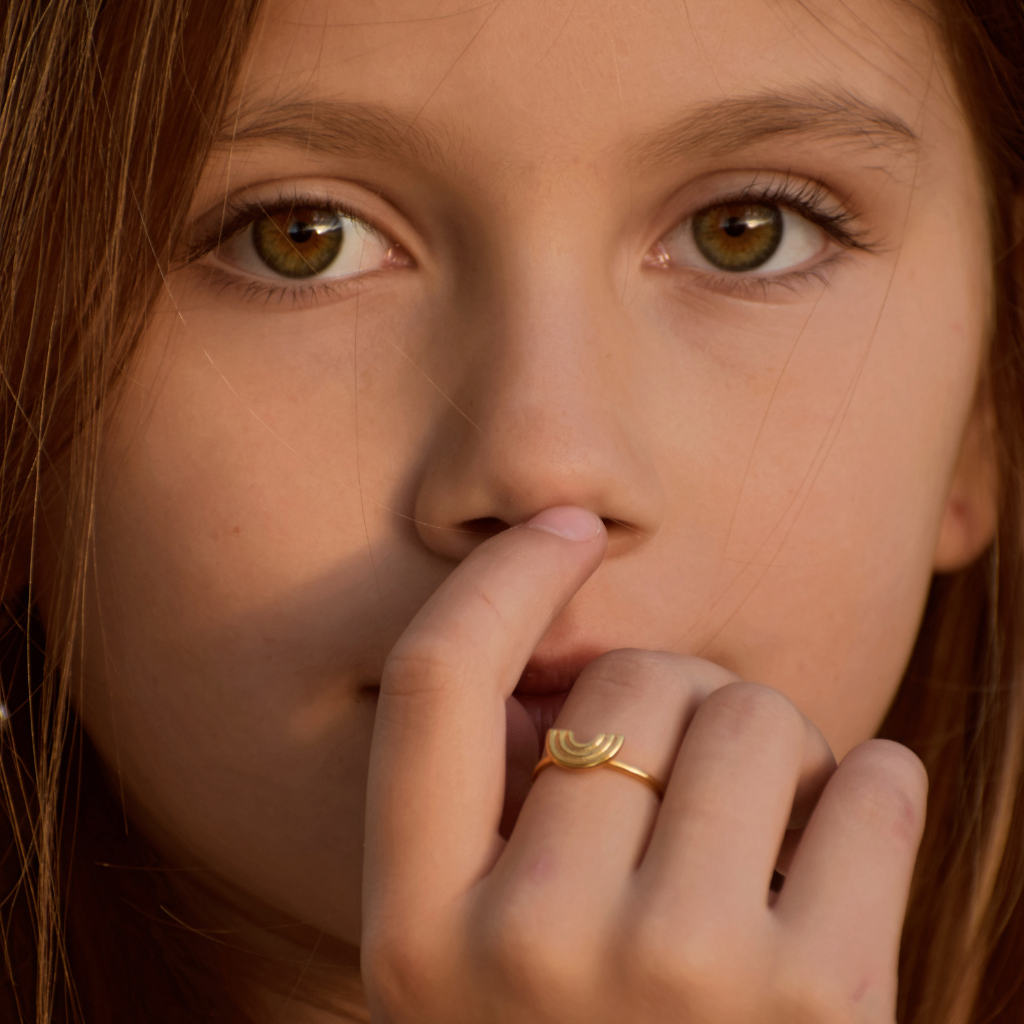 Kinderfingerring | Bibi, der Regenbogen