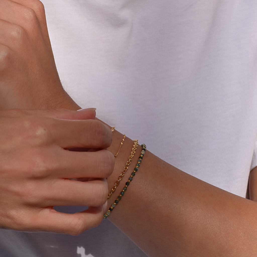 Armband Lou | Smaragd
