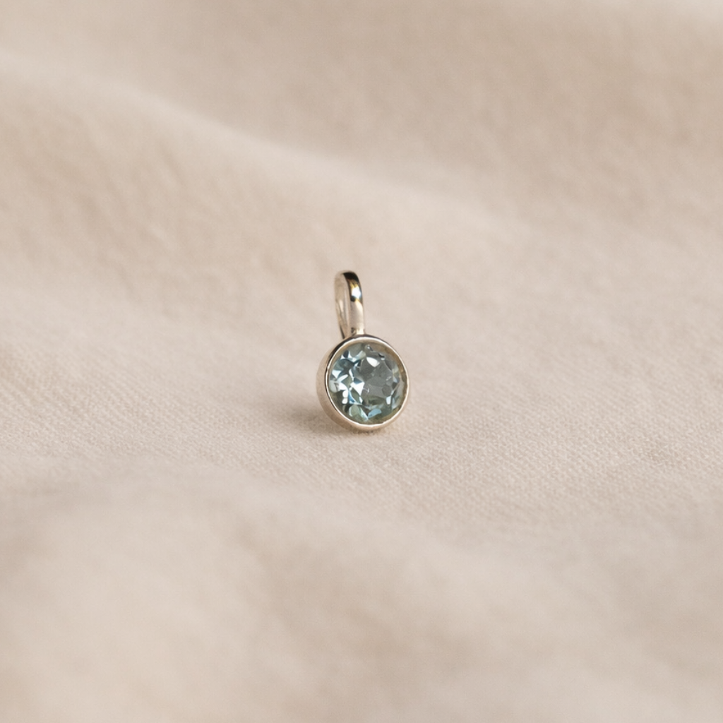 Geburtsstein Halskette März  - Aquamarin