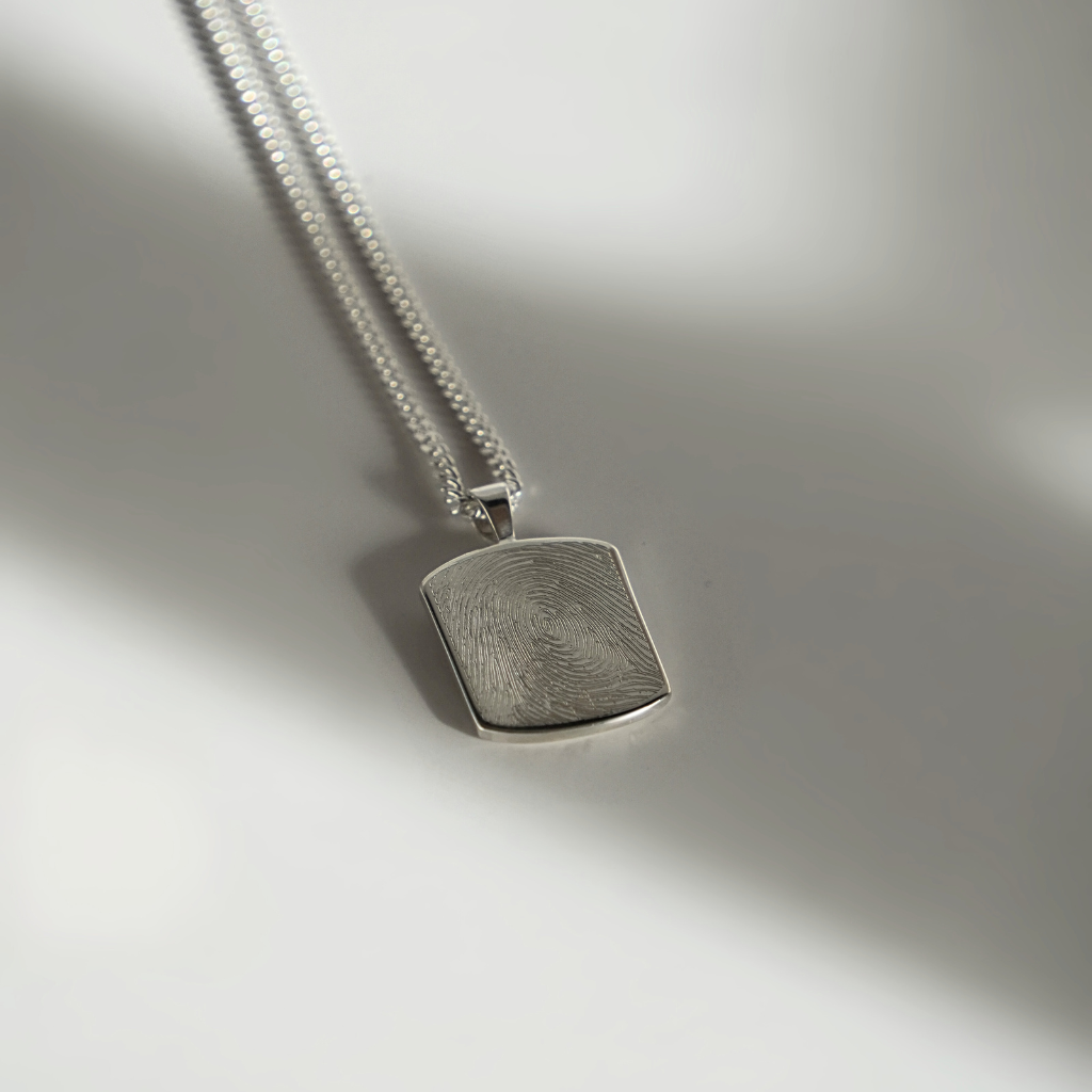 Gravurkette Tavi | Fingerabdruck, Zeichnung, Handschrift