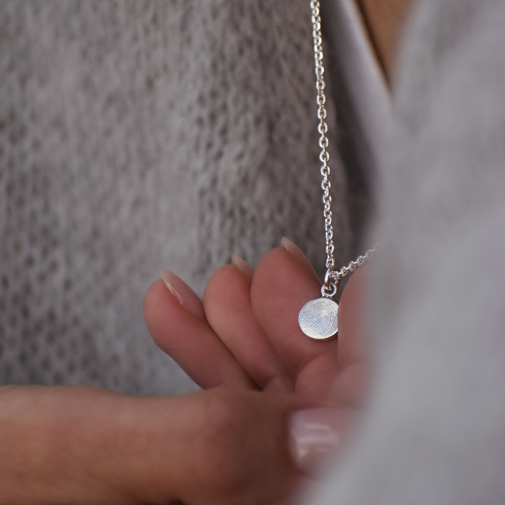 Anhänger Coin Mini | Fingerabdruck, Pfote, Hand- oder Fussabdruck