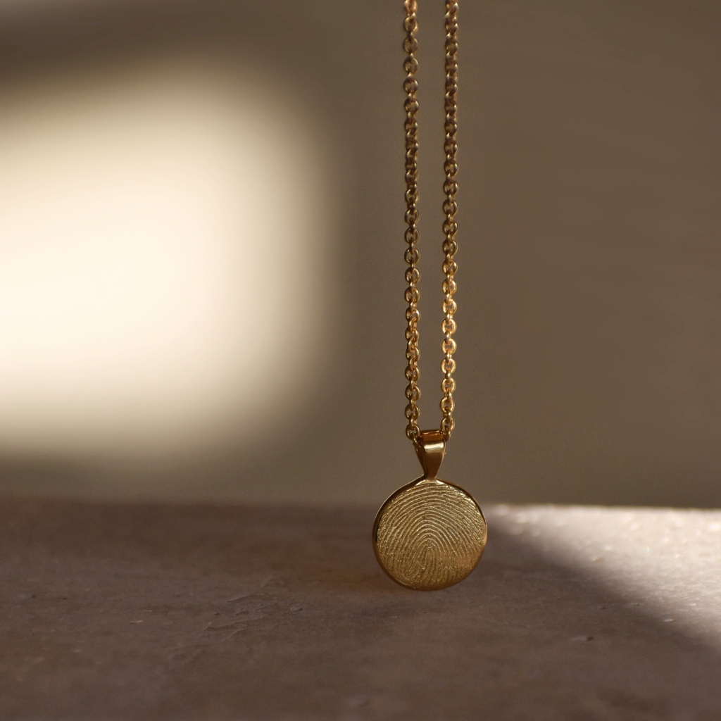 Gravurkette Elin | Fingerabdruck, Zeichnung, Handschrift