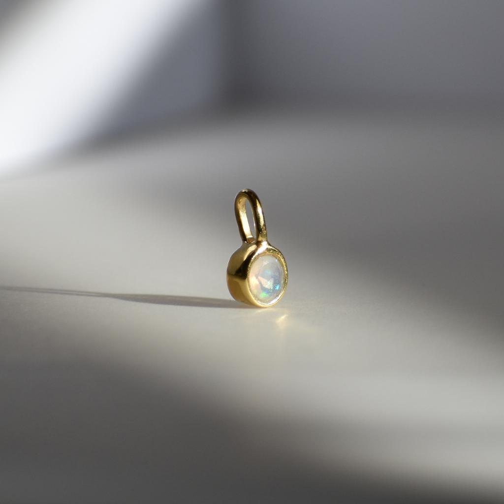 Geburtsstein Halskette Oktober - Opal