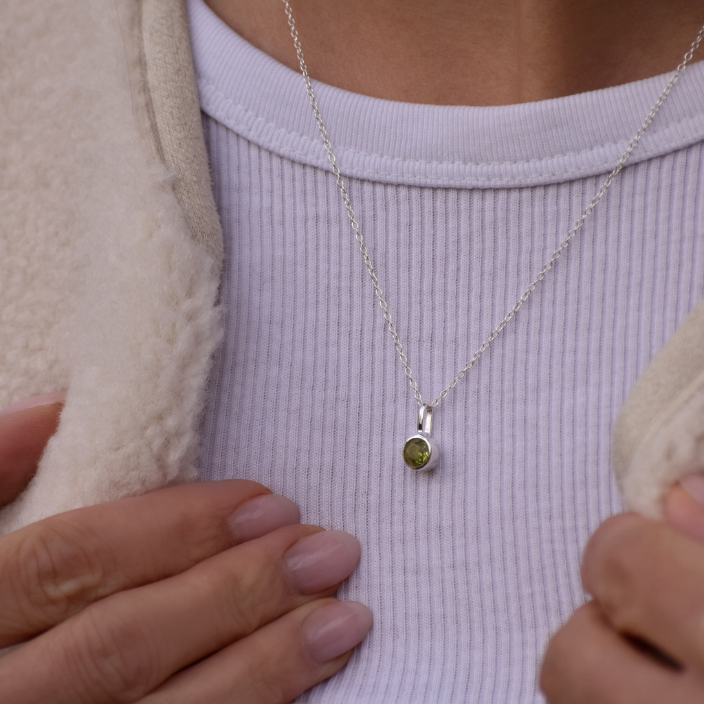 Geburtsstein Halskette August - Peridot