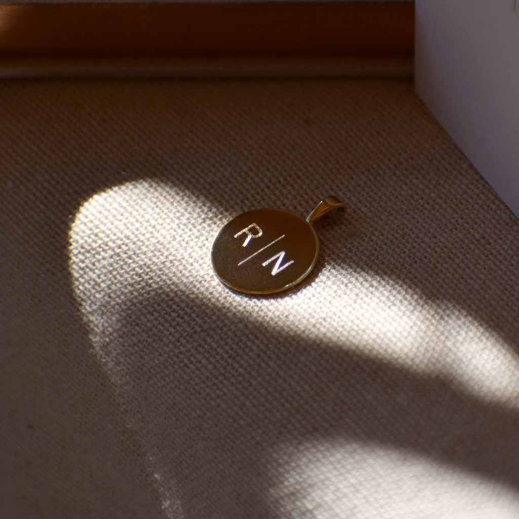 Gravurkette Leni | 2 Buchstaben | Rund, Oval